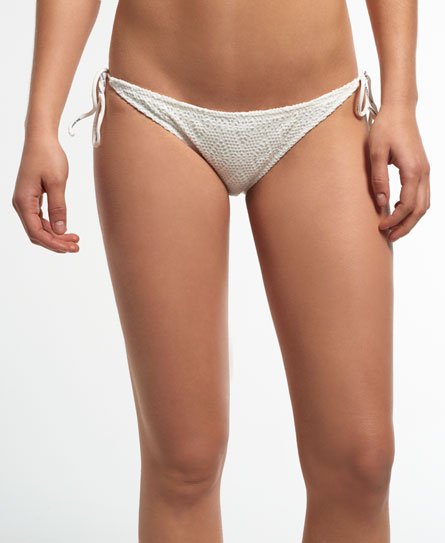 Superdry Women’s Diamond Lace Bikini Bottoms Cream - Size: M