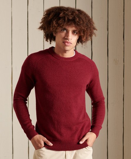 Superdry Men’s Harlo Crew Jumper Red / Spiced Red - Size: Xxl