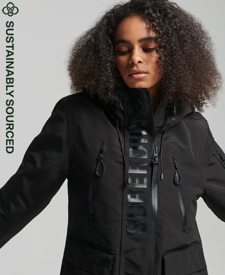 Superdry Women’s Hooded Ultimate SD-Windcheater Jacket Black / Jet Black/Black - Size: 12