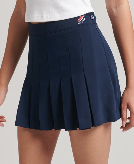 Superdry Women’s Women’s Navy Code Essential Tennis Skirt, Size: 14