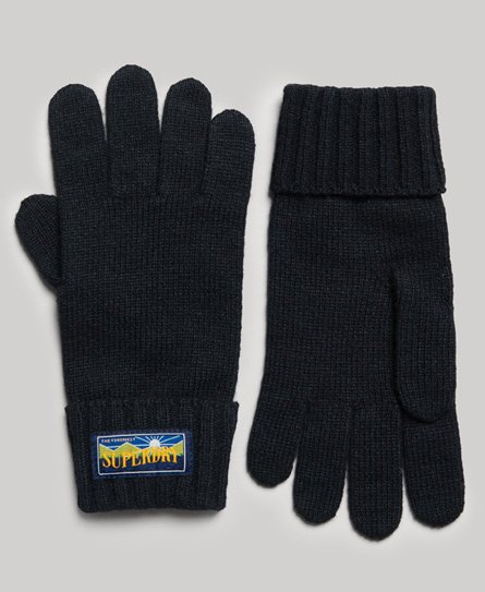 Superdry Women’s Wool Blend Radar Gloves Navy / Eclipse Navy - Size: S/M