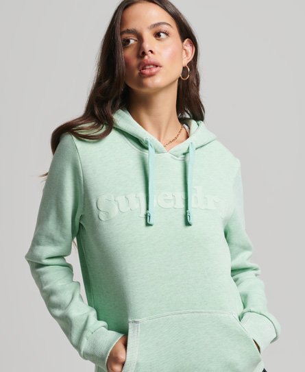 Superdry Women’s Cooper Classic Hoodie Green / Sea Glass - Size: 8