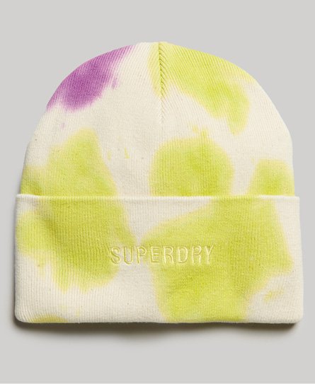Superdry Women’s Dyed Beanie Multiple Colours / Ecru/Lime/Purple - Size: 1SIZE