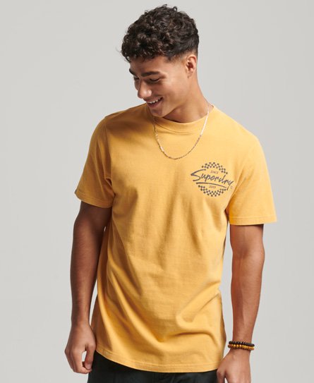 Superdry Men’s Vintage Shapers & Makers T-Shirt Yellow / Golden Yellow - Size: S