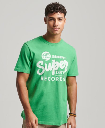 Superdry Men’s Reworked Classic T-Shirt Green / Kelly Green - Size: M