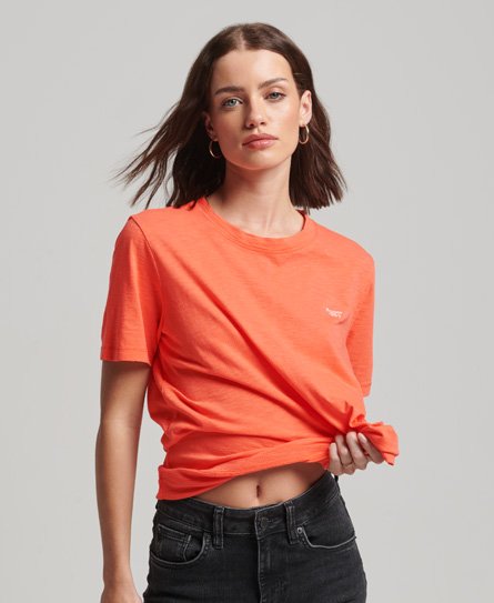 Superdry Women’s Vintage Surf T-Shirt Orange / Sunset Orange - Size: 8