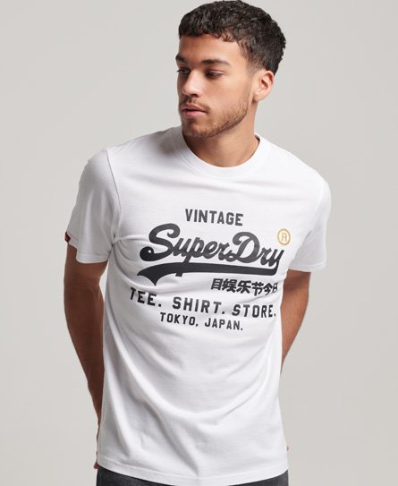 Superdry Men’s Vintage Logo Store Classic T-Shirt White / Optic - Size: Xxl