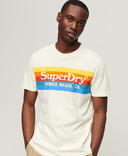 Superdry Men’s Vintage Venue T-Shirt White / Off White - Size: S
