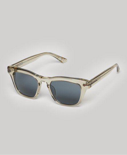 Superdry Men’s Classic Brand Print SDR Stamford Sunglasses, Light Grey