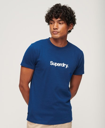 Superdry Men’s Core Logo Classic T-Shirt Blue / Elite Blue - Size: Xxl