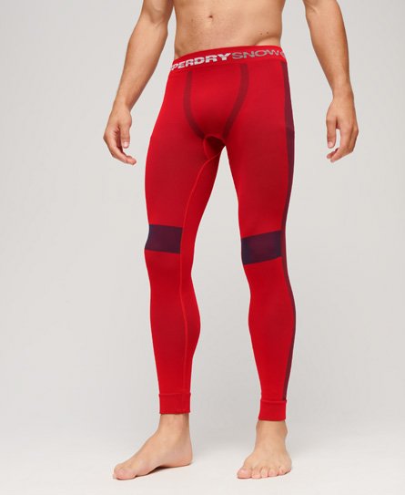 Superdry Men’s Sport Seamless Base Layer Leggings Red / Hike Red - Size: S