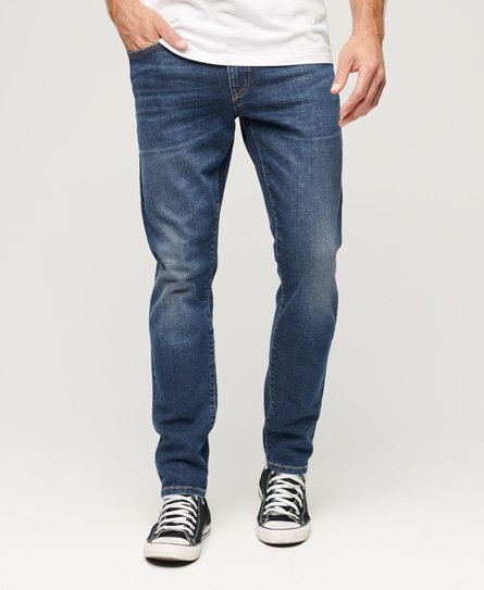 Superdry Men’s Organic Cotton Slim Jeans Blue / Jefferson Ink Vintage - Size: 36/32