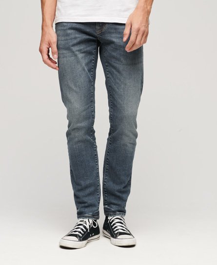 Superdry Men’s Organic Cotton Slim Jeans Blue / Mercer Mid Blue - Size: 29/32