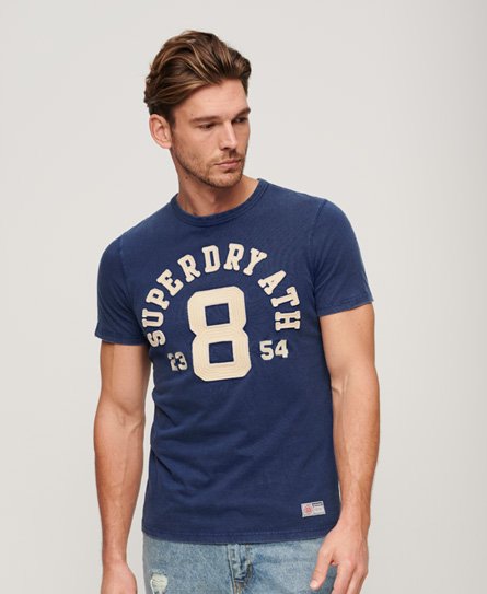 Superdry Men’s Vintage Athletic Short Sleeve T-Shirt Navy / Supermarine Navy - Size: Xxxl