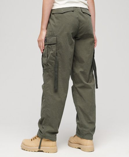 Superdry Women’s Parachute Grip Pants Green / Olive Night - Size: 32/30