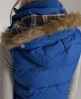 Superdry Doudoune sans manches légère à capuche bordée de fourrure