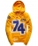 NECTAR ORANGE Superdry 74 Block Hoodie