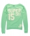 green mist Superdry Trainer Slouch Crew Shirt