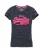 navy marl/fluro pink Superdry Vintage Entry T-Shirt