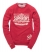 DEEP RED MARL Superdry Union Crew Top
