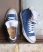 runner blue/yellow sole