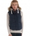 MARINE NAVY/ROSE PINK Superdry Hooded University Vest