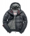 NEW LIGHT CHARCOAL/RED Superdry Hooded Puffer Jacket