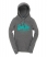 DARK MARL/FLURO TURQUOISE Superdry Vintage entry hoodie