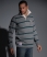 DARK MARL/FOREST Superdry Dest. Stripe Rugby top