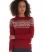 LODGE RED Superdry Fevik Fairisle Crew