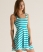 blue atoll/cream stripe