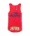 RISK RED Superdry Scoop Button Vest