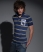 FRENCH NAVY/YELLOW STRIPE Superdry Super Twin Stripe polo