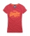 red marl/fluro orange Superdry Vintage Entry T-Shirt