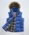 FRESHER BLUE Superdry Fur Hooded Lite Gilet