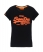 BLACK/FLURO ORANGE Superdry Vintage Entry T-shirt