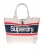 NATURAL/DARK NAVY Superdry Brighton Tote Bag