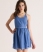 vintage blue mini stripe