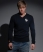 NAVY/SD SCROLL Superdry Cashmere V-Neck knit