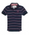 DARK NAVY Superdry single stripe polo