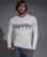 CHALK/DARK NAVY Superdry Full Sleeve Sport Tee
