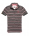 CHARCOAL MARL Superdry single stripe polo