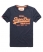 navy marl/fluro orange