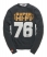 CHARCOAL MARL Superdry Hi Fi 76 Crew Top