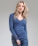 DONKER NAVY/KOBALT Superdry Vintage klassieke V-hals
