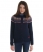 SUPERMARINE NAVY Superdry Hamina Fairisle Cardigan
