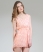 CREAM/CORAL Shikha Zebra Stripe Dress