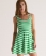 island green/cream stripe