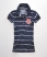EMBLEM BLUE/OPTIC SUPER SINGLE STRIPE Superdry Jersey Stripe Polo