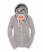 grey marl/fluro orange